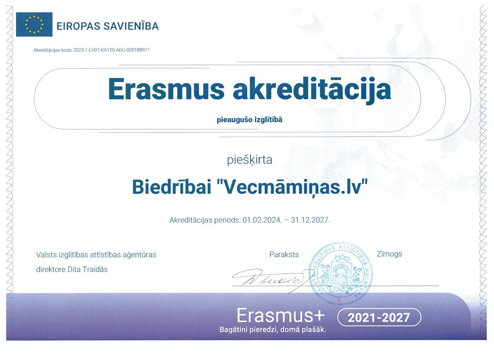 Erasmus Plus Accreditation document